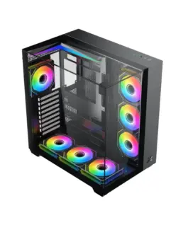 Alternative view of Xigmatek кутия Case ATX - Aqua V (H23A) - 7 ARGB Fans