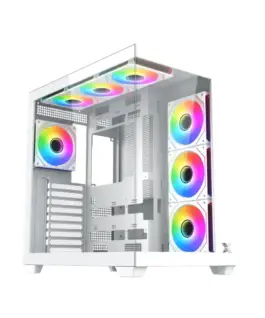 Xigmatek кутия Case ATX - Aqua V Air Arctic (H23A) - 7 ARGB Fans