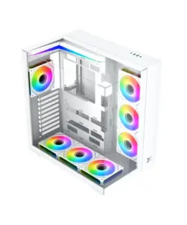 Alternative view of Xigmatek кутия Case ATX - Aqua V Arctic (H23A) - 7 ARGB Fans