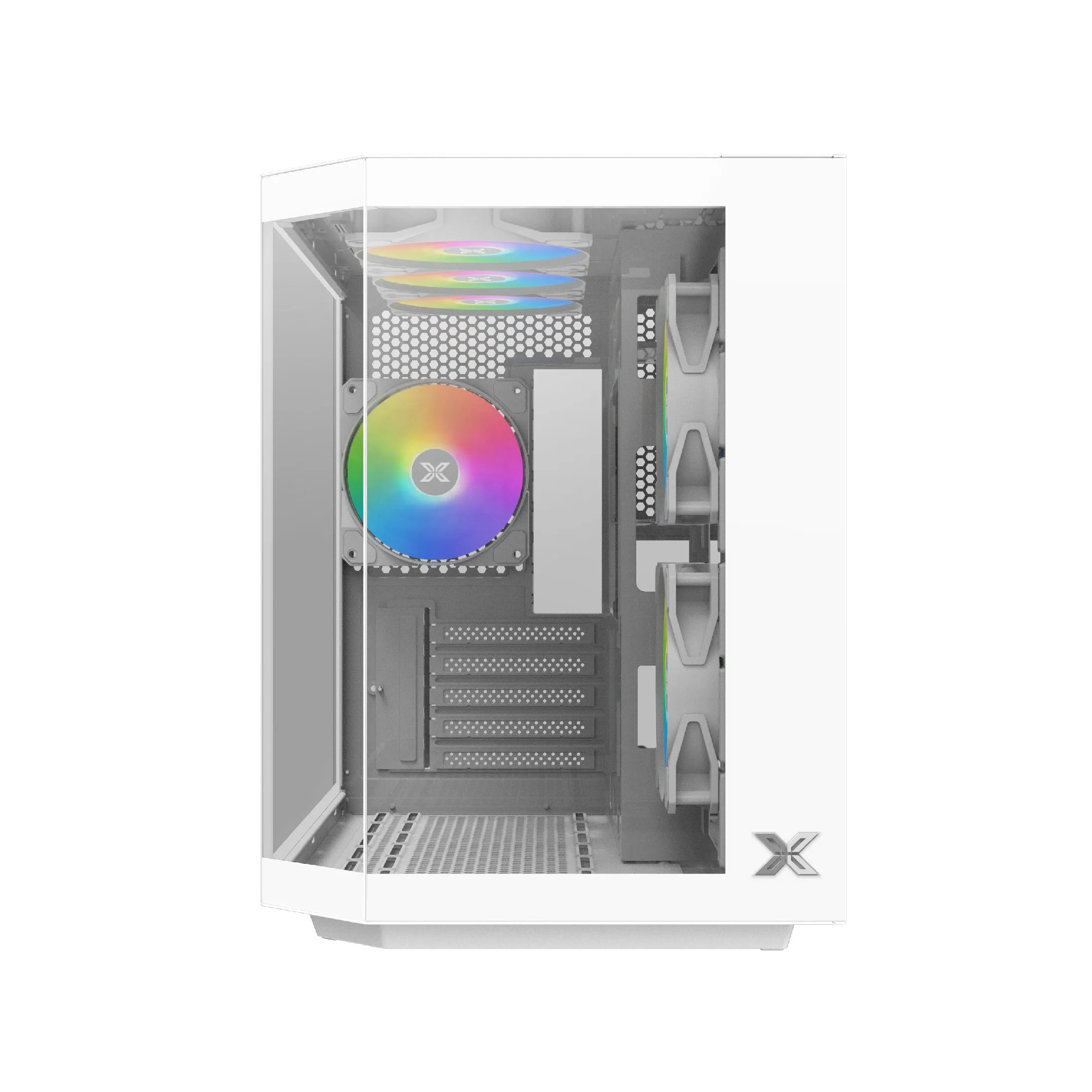 Xigmatek кутия Case mATX - Cubi M Arctic - 6 ARGB Fans - Image 8
