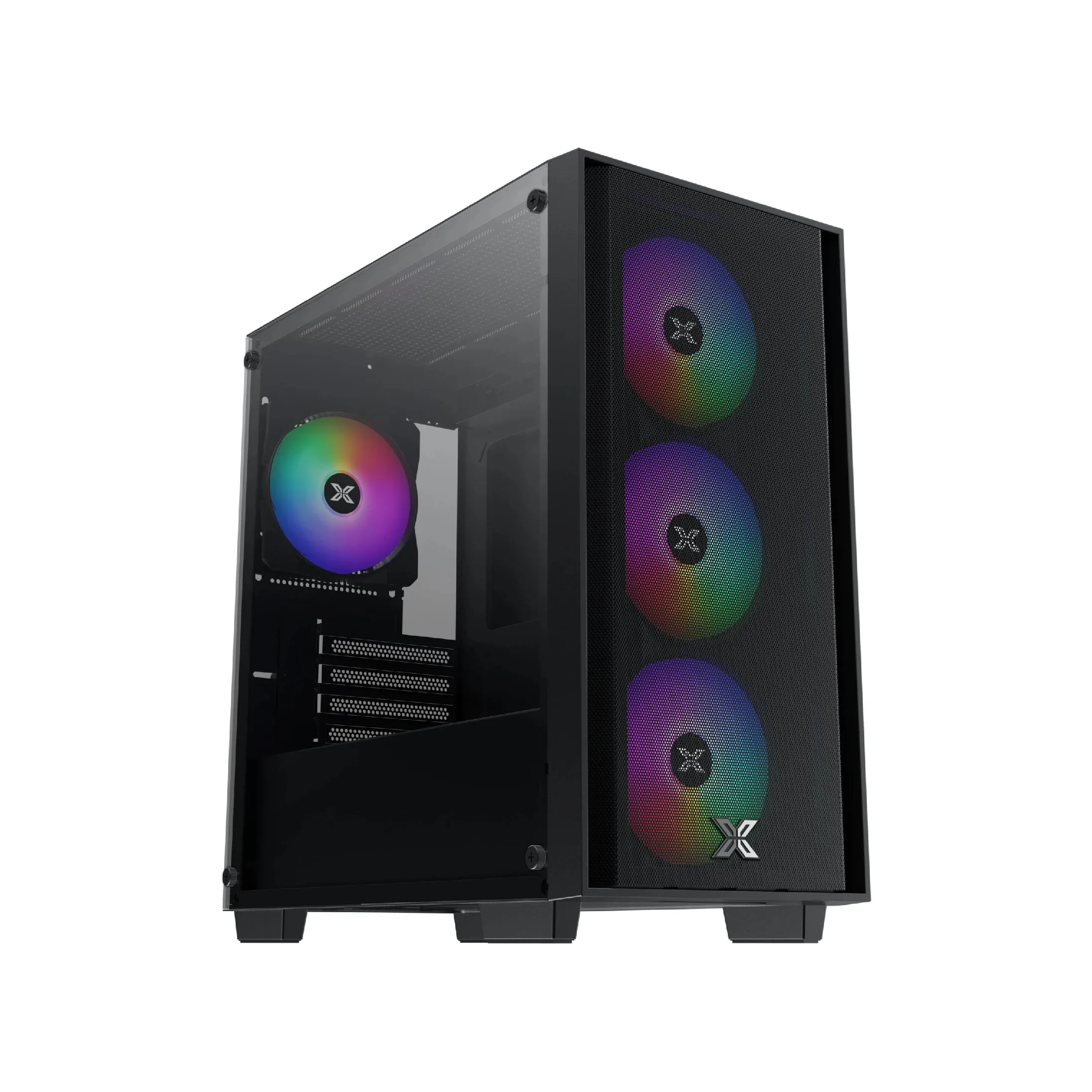 Xigmatek кутия Case mATX - NYX Air II - 4 RGB Fans