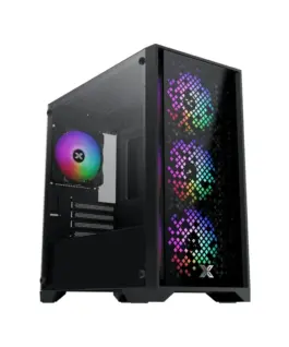 Xigmatek кутия Case mATX - NYX II - 4 RGB Fans