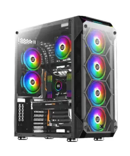 Xigmatek кутия Case EATX - Overtake - 6 ARGB Fans