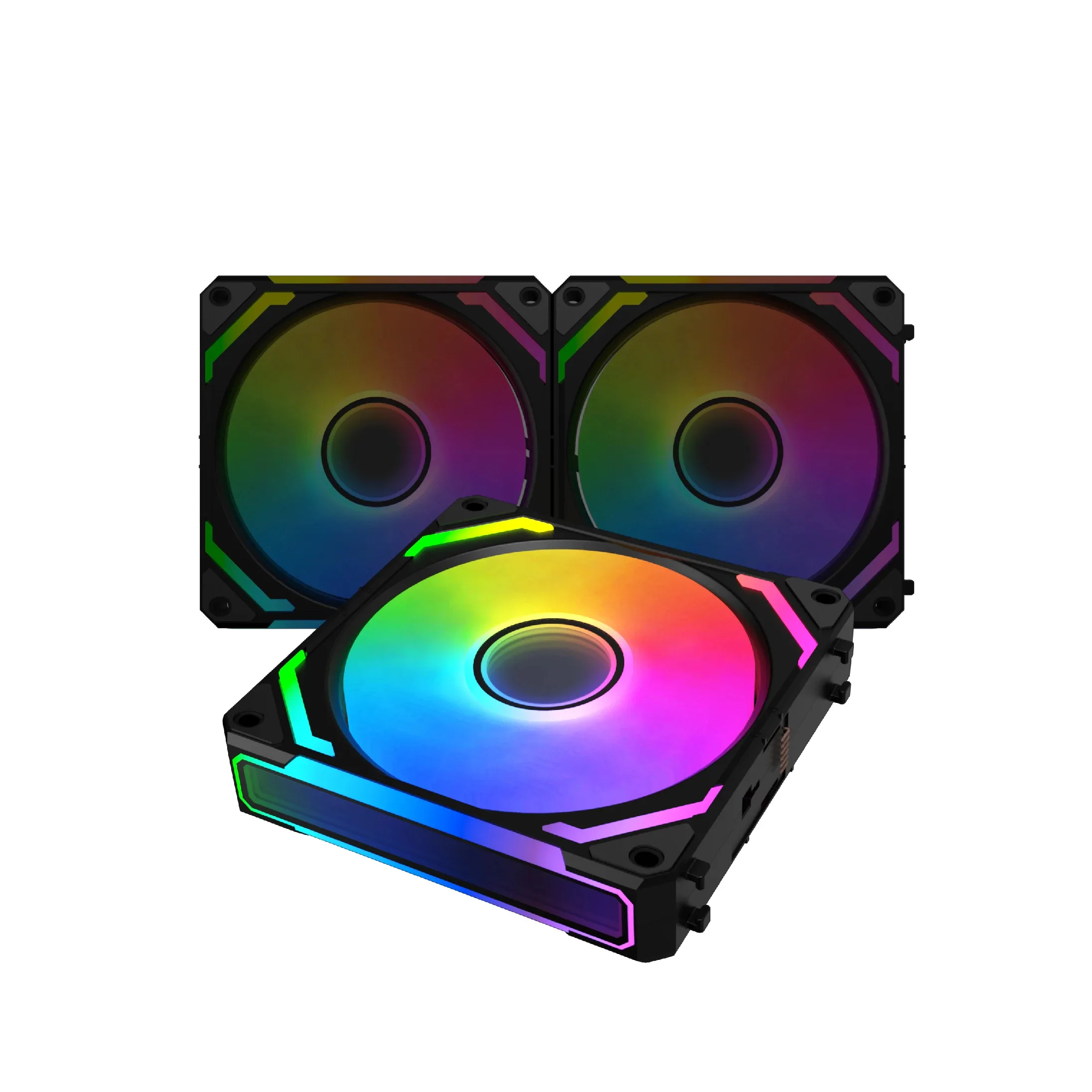 Xigmatek Комплект вентилатори Fan Pack 3-in-1 3x120mm - Starlink Ultra - Infinity Mirror, A-RGB - Image 42