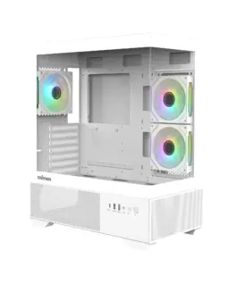 Zalman кутия Case ATX - Chronix WHITE V2 - 3 x 120 mm A-RGB USB-C Tempered Glass