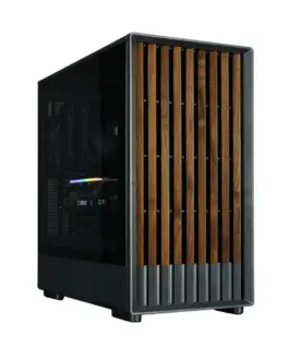 Zalman кутия Case mATX - P10 NAMU BLACK - Wood USB-C