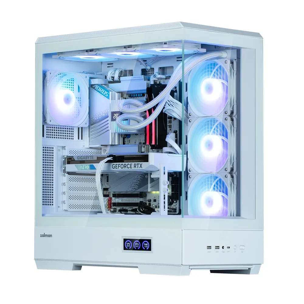 Zalman кутия Case ATX - P50 DS White - Digital Display, Addressable RGB - Image 65