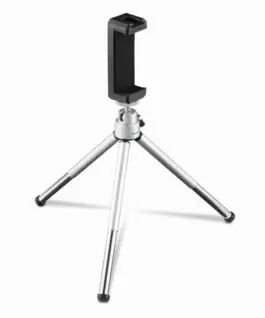 Alternative view of HAMA Мини статив/трипод "Fancy 2in1" за мобилен телефон и фотоапарат 1/4", 16 см, сребрист