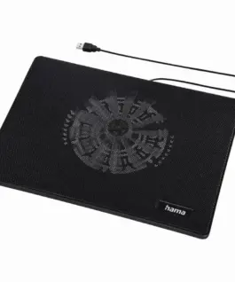 Alternative view of HAMA Охлаждаща поставка за лаптоп "Slim", ултра-плоска, тиха, лека, до 40 см (15,6"), черен