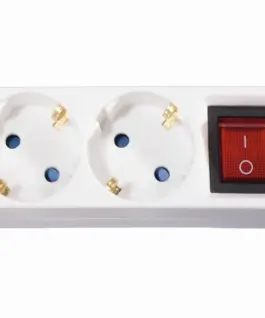 Alternative view of HAMA Разклонител 3 гнезда, 1.4м, бял с бутон за вкл/изкл.