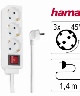 HAMA Разклонител 3 гнезда