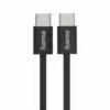 HAMA Кабел за зареждане "Fabric" USB-C - USB-C 1 m Nylon черен