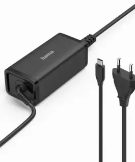 HAMA Универсално захранване за лаптоп USB-C Gan (PD) 5-20V/100W