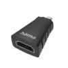 Преходник HAMA micro HDMI мъжко - HDMI женско Ultra-HD 4K 200348