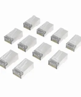 HAMA Накрайник RJ45 CAT 6a 10 Gbit/s екраниран 10 бр.