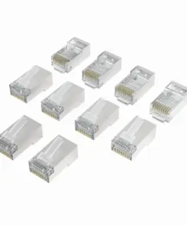 Alternative view of HAMA Накрайник RJ45, CAT 6a, 10 Gbit/s, екраниран, 10 бр.