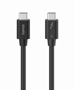 HAMA Кабел "USB-C" Thunderbolt-5 80 Gbit/s 5A 240W Ultra-HD 8K 1.00 m