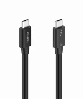 Alternative view of HAMA Кабел "USB-C" Thunderbolt-5, 80 Gbit/s, 5A, 240W, Ultra-HD 8K, 1.00 m