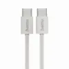 HAMA Кабел за зареждане "Fabric" USB-C - USB-C 1 m Nylon сив