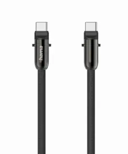 Hama Кабел за зареждане USB-C 2 в 1 с връзка за телефон 1.2 m