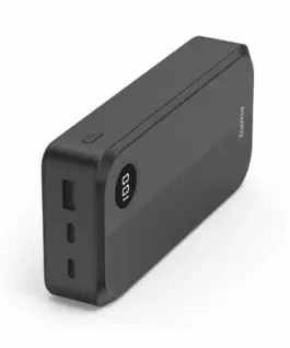 HAMA Външна батерия 20000 mAh 3 изхода: 2 x USB-C 1 x USB-A черна