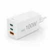 HAMA Бързо зарядно 220V 100 W GaN 2x USB-C PD 1x USB-A QC