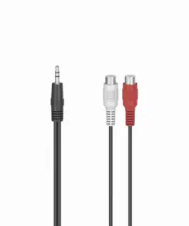HAMA Аудио адаптер 2 x RCA женско - 3.5 mm жак мъжко стерео