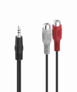 Alternative view of HAMA Аудио адаптер, 2 x RCA женско - 3.5 mm жак мъжко, стерео