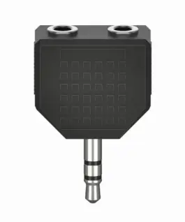 HАМА Аудио адаптер 3.5 mm жак - 2 x 3.5 mm жак женско стерео
