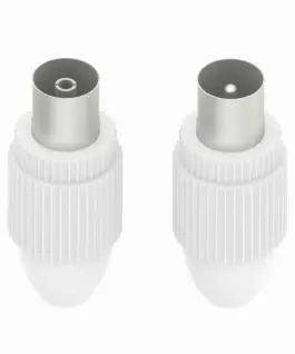 Alternative view of HAMA Коаксиален комплект, мъжко/женско, захващане тип скоба