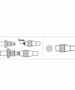 Alternative view of HAMA Коаксиален антенен конектор, женско