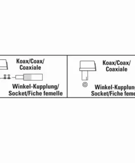 Alternative view of HAMA Коаксиален ъгъл, женско, screw-on