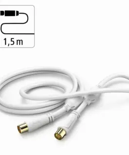 HAMA Коаксиален антенен кабел, позлатен, 1,5 м, 100 dB - Image 4