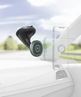 Alternative view of HAMA Магнитна стойка за кола за телефон MagLock, За предното стъкло, Черна