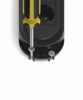 Alternative view of HAMA Разклонител, 6-гнезда на 90°, стенен монтаж, 223132