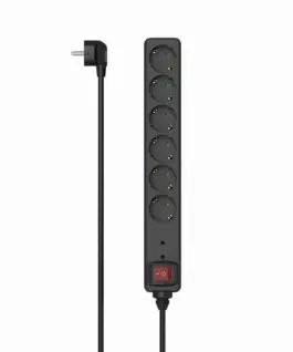 Alternative view of HAMA Разклонител, 6 гнeзда, със защита от пренапрежение, 223153