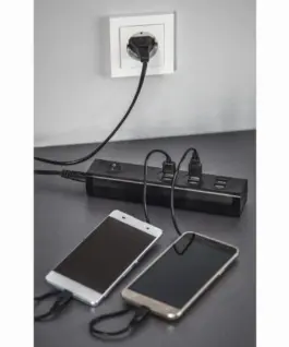 Alternative view of Разклонител HAMA 6 х USB-A порта, 34 W