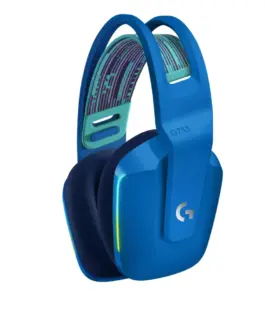 Alternative view of Геймърски слушалки Logitech G733 Blue Lightspeed Wireless RGB, Микрофон, Сини