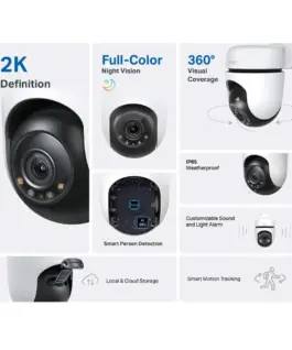 Alternative view of Външна охранителна WiFi камера TP-Link Tapo C510W - 2K Pan/Tilt