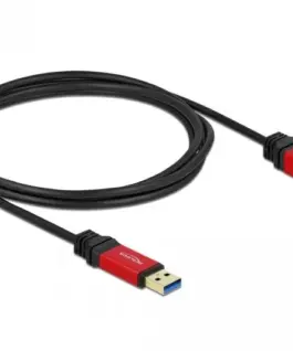 Удължителен кабел Delock USB-A мъжко - USB-А женско 2 м Premium Екраниран