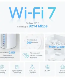 Меш система TP-Link Deco BE65 Wi-Fi 7 BE9300 - 2бр