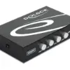 Превключвател Delock Ръчен 4 x USB 2.0 порта Черен