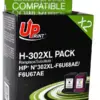 Мастилница UPRINT комплект HP 302XL BK+CLF6U68AE+F6U67AE DJ 1110 AiO/2130 AiO/3630 AiO/4650