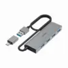 HAMA 4-портов хъб USB 3.2 Gen 1 5 Gbit/s USB-C адаптер авт.