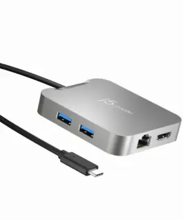 Докинг станция j5create JCD391 4K60 Elite USB-C PD USB-A HDMI RJ-45