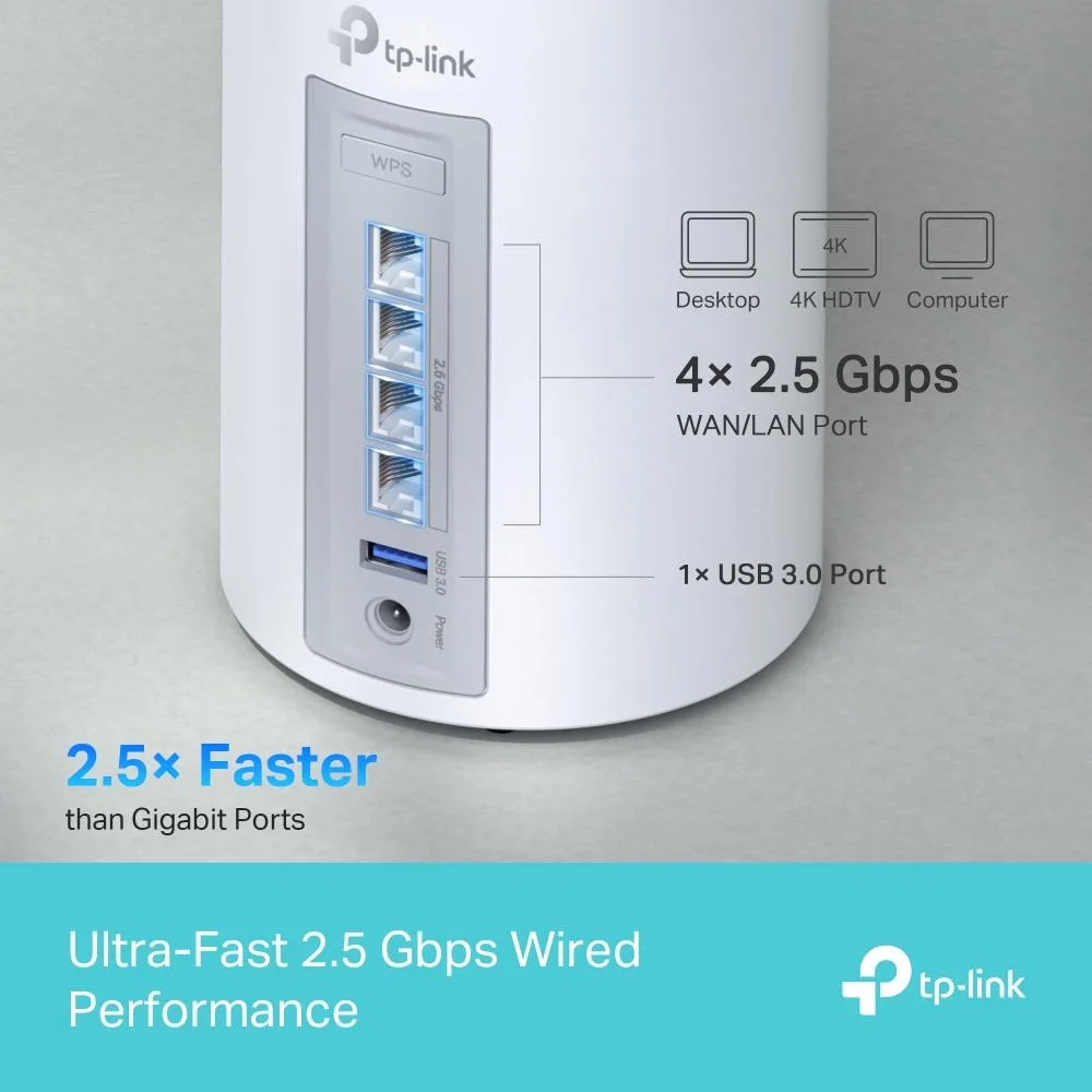 Меш система TP-Link Deco BE65 Wi-Fi 7 BE9300 - 3бр - Image 5
