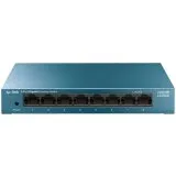 Alternative view of Kомутатор TP-Link LiteWave 8-Port Gigabit Desktop Switch, 8 Gigabit RJ45 Ports, Desktop Steel Case, Wall Mount, Green Ethernet technology