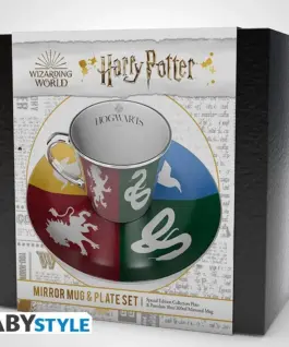 Alternative view of Комплект ABYSTYLE HARRY POTTER Mirror mug and plate set Sorted, Чаша, Подложка с емблеми