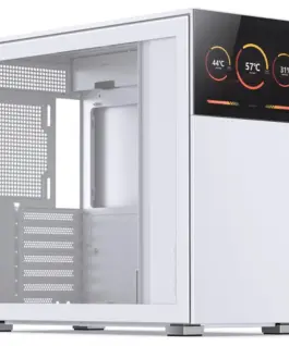 Кутия за компютър Jonsbo D41 Screen TG mATX Бял