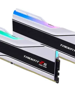 Памет за компютър G.SKILL Trident Z5 Neo RGB White 64GB(2x32GB) DDR5 6000MHz CL26 - AMD